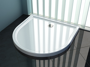 Plateau de <span class=keywords><strong>douche</strong></span> en fibre de verre diamant 90x90 pour salle humide et toilettes - Product Image 4