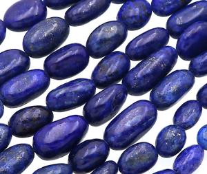 Cuentas de Lapislázuli en forma de pepita, lisas, color azul marino, hilo de piedras preciosas de 13 pulgadas, de 5 mm a 8 mm - Product Image 3