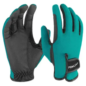 Cheap Price Anti Slip Touch Screen Horse Riding Gloves Soft Fabric Latest Custom Full Finger Equestrian Gloves