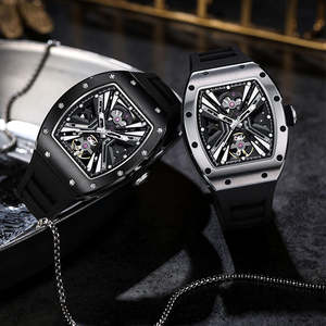 Reloj Deportivo Automático para Hombre CHANCE JC-9-190G-4, Manecillas Luminosas, Esqueleto Blanco, Correa de Goma - Product Image 6