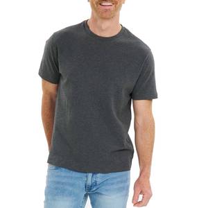 Vintage Overdyed <b>Washed</b> Cotton Mens T Shirt Muted Tone Double Process Softness Light Fraying Collar Cuff Distressed Detail - Product Image 6