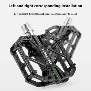 Pédale à trois roulements TOSUOD pour <span class=keywords><strong>VTT</strong></span> et vélos de route, en fibre de <span class=keywords><strong>carbone</strong></span> et axe en titane T700, corps en alliage d'aluminium pour le cyclisme en plein air - Product Image 4