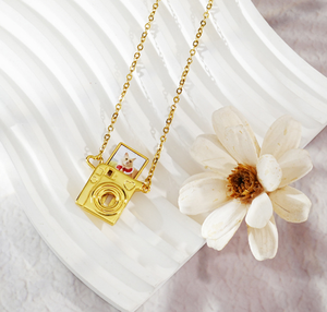 Collar con Colgante de Cobre con Foto Personalizada Única de Qiuhan, Joyería Conmemorativa Personalizada para Parejas - Product Image 4