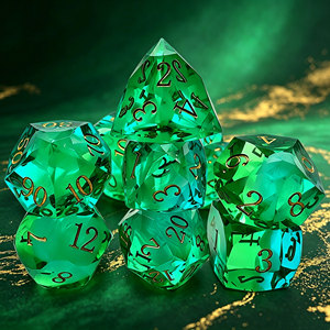 New Arrival Handmade Tri-Color Layered Resin <b>Dice</b> Set Sharp Edge D6 <b>Dice</b> for Dungeons and Dragons - Product Image 6