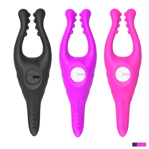 Dingfoo Großhandel Brustwarzen Stimulierende Clips Brust Vibrator Sexspielzeug für Frauen