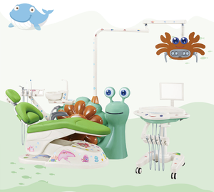 Unidad Dental Infantil de Dibujos Animados RF-KID |   Sillón Dental Pediátrico Integral con Temática Marina |   Equipo de Tratamiento Dental para Niños - Product Image 1