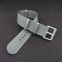 Bracelet de montre en nylon côtelé personnalisé en usine 18mm 19mm 20mm Vert 21mm 22mm Poignet 24mm Bracelet de montre