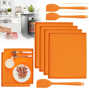 Tapis de salle à manger suisse en <span class=keywords><strong>silicone</strong></span>, tapis de table en <span class=keywords><strong>silicone</strong></span> <span class=keywords><strong>pour</strong></span> enfants, rouleau de sushi suisse avec bord anti-débordement - Product Image 1