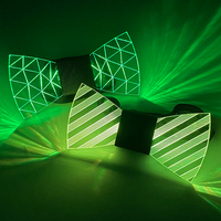 Noeud papillon lumineux LED en acrylique pour hommes Cravat Luminous DJ Dance Decoration led glowing Novelty Costume Party Gift