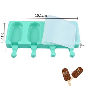 Lot de 4 moules en silicone DIY pour glaces, gâteaux et bâtonnets de crème glacée - Product Image 2