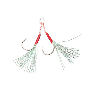 <span class=keywords><strong>Plamer</strong></span> เหล็กคาร์บอนจิ๊กน้ําเค็มช่วยตะขอเบ็ดตกปลาคู่เบ็ดตกปลาทะเลจิ๊กกิ้ง - Product Image 2