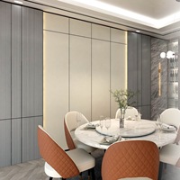 Panneau mural en bois/marbre/cristal de carbone 1220x2440mm, panneau mural intérieur en bambou et charbon de bois pour couloir d'hôtel, panneau mural ignifuge