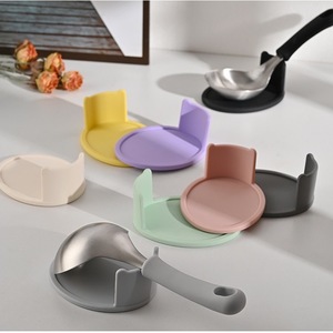 Cucchiaio di Alta Qualità in Acciaio Inox 304 per Zuppa e Riso con Manico in Silicone, Utensile per <span class=keywords><strong>Cucina</strong></span> Coreana - Product Image 6