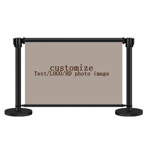 Piquet de queue de théâtre poteau de barrière noir avec paperasse multifonctionnel magasin de contrôle des foules hôtel barrière file d'attente en ligne - Product Image 6