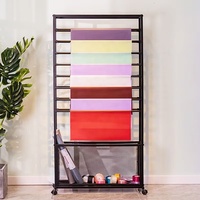 Support de présentation métallique moderne sur pied, personnalisable OEM, thermolaqué, pour papier d'emballage floral et artisanat