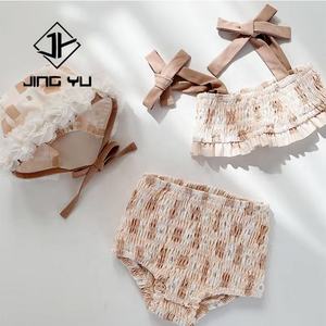 Wholesale Waterproof <b>Baby</b> Girls Swimwear Sale Cute Cartoon Sustainable Recycled Kids Swimwear With Organza Crinkle Fabric - Product Image 3