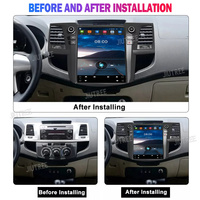 Écran Tesla de 12.1 pouces pour Toyota Fortuner Hilux 2008-2023 lecteur d'autoradio Android GPS Navi Auto stéréo multimédia Carplay 4G
