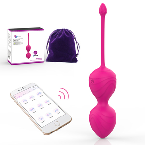Giocattolo Sessuale Femminile con 10 Vibrazioni, Palline di Kegel in Silicone per Rafforzamento del Pavimento Pelvico, Controllo Wireless tramite APP - Product Image 1