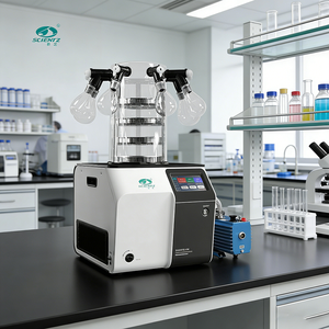 מכונת ייבוש בהקפאה אוטומטית מסחרית לבית מדגם SCIENTZ-10NC, ציוד מעבדה מדעית - Product Image 4