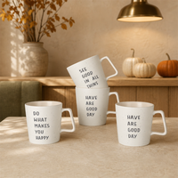 Tasses en céramique SWT, pour une ambiance cosy de café européen, des pauses café significatives, des cadeaux attentionnés et des moments quotidiens.