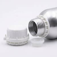 Bouteille en aluminium brillant de 500 ml, emballage cadeau pour huile essentielle et parfum, résistant à la lumière, étanche, recyclable