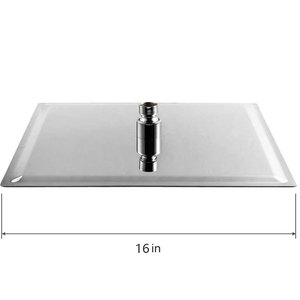 Thép Không Gỉ Lượng Mưa Tiết Kiệm Nước Mở Rộng Cánh Tay Nhiệt Độ Điều Khiển Trần Gắn Mưa Đầu Vòi Hoa Sen - Product Image 5