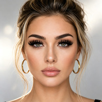Faux cils synthétiques monobloc, styles variés, épais, recourbés, effet œil de chat tridimensionnel, lot en vrac, cils en grappe personnalisés