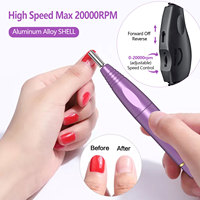 Nouvelle ponceuse à ongles Portable Machine de polissage pour le polissage des ongles en Gel et le dissolvant de peau morte lime à ongles électrique pour Salon de manucure