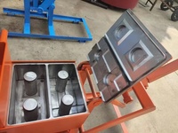 Machine à fabriquer des briques en argile artisanale QT2-40 avec moteur et extrudeuse à vide à engrenages, facile à utiliser pour les fermes et les restaurants