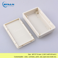 Involucro fatto da te scatola di progetto elettronico piccolo recinto di plastica da tavolo scatola di plastica elettrica scatola di giunzione Abs 60*37*15mm