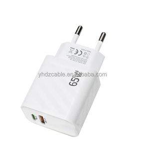 PD Phone Charger 65W <b>USB</b>-C Power Adapter US/EU <b>Socket</b> Type C <b>USB</b> Wall Charger A+C Charger - Product Image 3