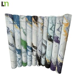 Film PVC imitation marbre pour revêtement <span class=keywords><strong>de</strong></span> meubles <span class=keywords><strong>de</strong></span> cuisine, décoration murale, autocollants décoratifs pour la maison - Product Image 3