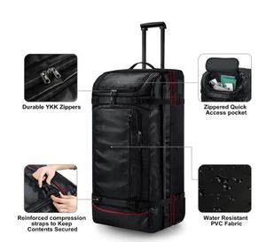 Borsa da <span class=keywords><strong>Viaggio</strong></span> con <span class=keywords><strong>Ruote</strong></span> in PVC Personalizzata, Grande <span class=keywords><strong>Borsone</strong></span> Impermeabile con Rotelle in TPU per Campeggio, Sport e Palestra - Product Image 3