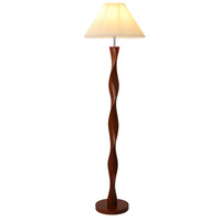 Lampe sur pied de style chinois rétro, Ins, classique, salon, chambre à coucher, bureau, chevet, couleur bois de noyer, lumière luxueuse