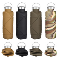Accessoires de boisson personnalisés en gros sans BPA, bouteilles d'eau d'extérieur, bouteilles d'eau en silicone, bouteilles d'eau en bambou