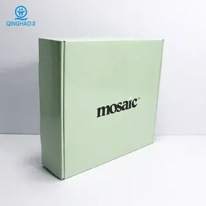 Factory wholesale fashion luxury matte gift box black mailer packaging box cardboard shipping box with custom logo