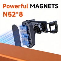Penyangga Ponsel Magnetik Kuat dari Paduan Aluminium Fleksibel untuk Mobil Golf, Sepeda, Mobil Listrik, E-bike, dan Penggunaan di Tempat Tidur