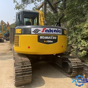 Excavatrice sur chenilles d'occasion Komatsu PC128US, faible nombre d'heures, Japon, 12T, avec PLC, boîte de vitesses, moteur et pompe - Product Image 2