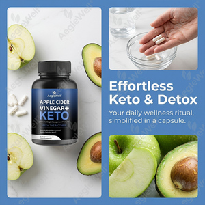 Complément Keto Vinaigre de <span class=keywords><strong>Cidre</strong></span> de Pomme en Capsules 60 Capsules Vinaigre de <span class=keywords><strong>Cidre</strong></span> Biologique Plus Capsules Keto - Product Image 5