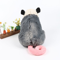 En stock, Nouveau produit transfrontalier : Peluche souris réaliste de grande taille avec rembourrage en polyester et coton PP, figurine animale de dessin animé