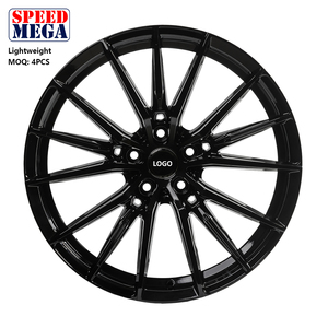 Jantes en alliage léger Speed Mega 20 à rayons multiples, 20 pouces, noir brillant, style sport de luxe, performance - Product Image 1