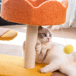 Haute qualité nouveau mignon intelligent abeille chat arbre écologique Sisal tour multi-niveaux chat escalade cadre Floral chat gratter Carton - Product Image 4
