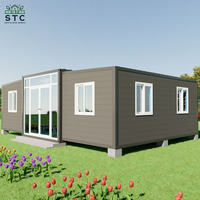 20ft/30ft/40ft livraison gratuite pliant luxe 2 3 4 chambres à coucher vivant mobile modulaire préfabriqué maisons en conteneur