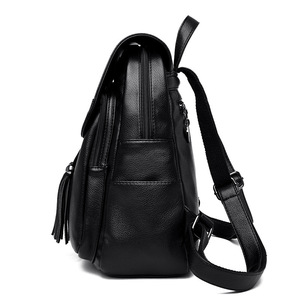 Women <b>Backpack</b> Fashion Design High Quality PU Leather Female <b>School</b> Bag Multifunction <b>Large</b> Capacity Travel <b>Backpacks</b> - Product Image 3