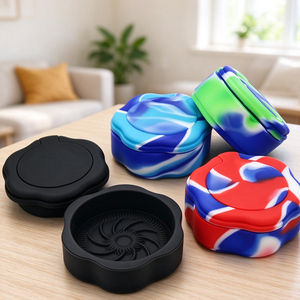New Non-stick Food Grade Silicone Herb Grinder Resin <b>Smoke</b> Grinder, Support OEM/ODM Custom Logo Brand - Product Image 1