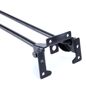 Furniture Leg Carbon Steel 12mm Diameter Black Paint Heavy Duty Table Support Minimalist Design - Product Image 1