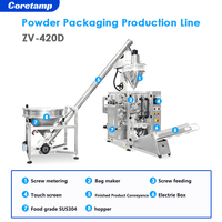 Machine d'emballage verticale entièrement automatique VFFS avec remplisseuse à vis pour poudre 1 kg - Prix usine