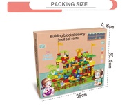 Juego de Construcción Educativo DIY Colorful Childhood Home Play, Tobogán, Castillo de Bolas Pequeño, 328 Piezas