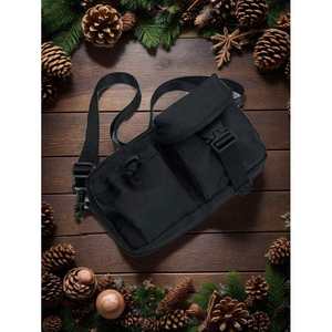 Sac messager pour homme en nylon, bandoulière réglable, taille moyenne, durable, pour usage au bureau, avec boucle décorative - Product Image 1