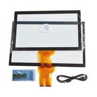 Film Ito kaca Sensor Panel layar sentuh kapasitif 23.8"
